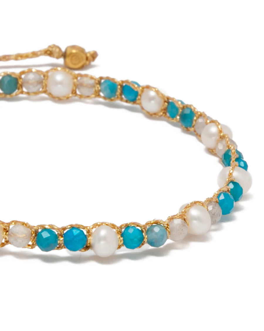 Pulsera Oval de Perlas | Oro