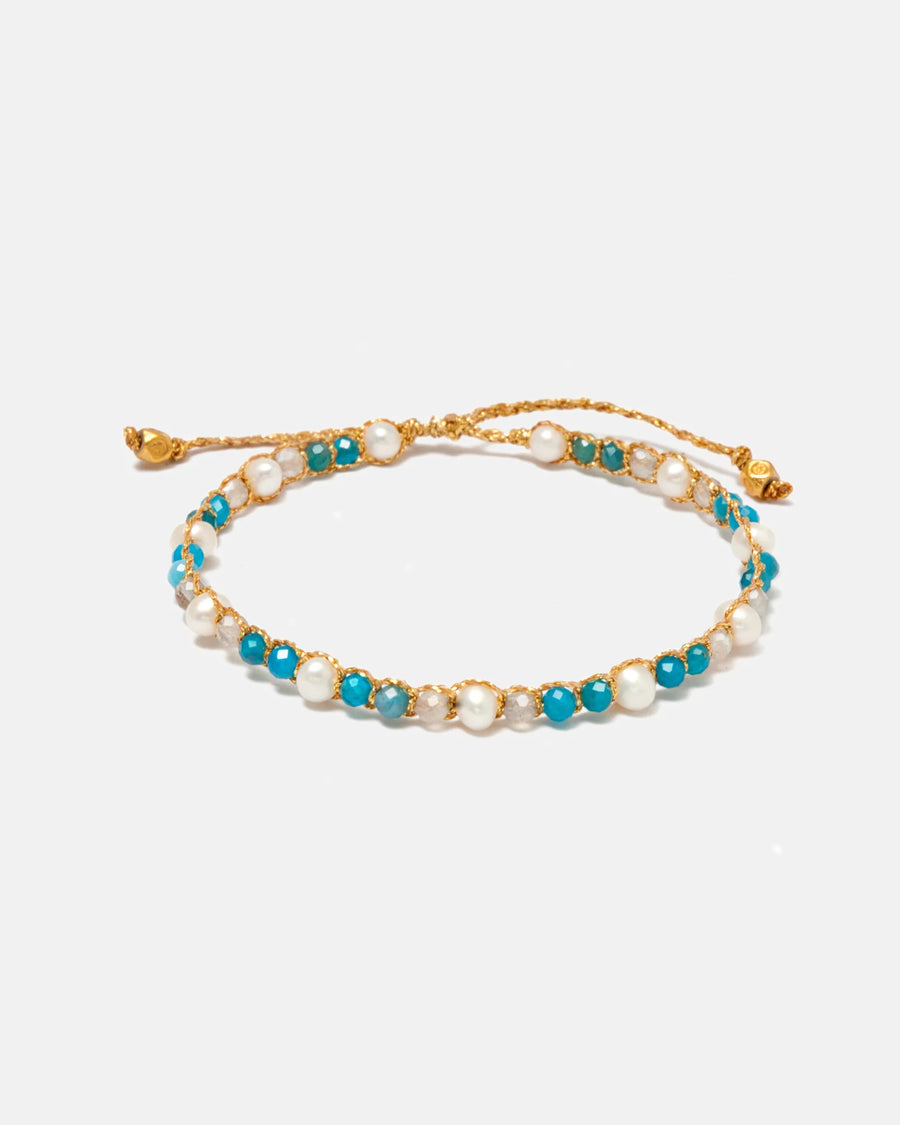 Pulsera Oval de Perlas | Oro