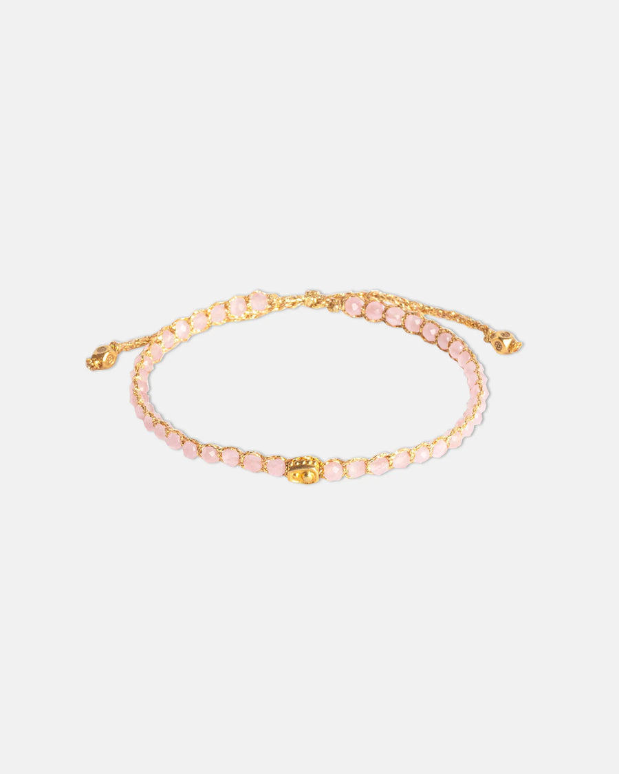 Pink Tourmaline Bracelet from Mozambique | Gold