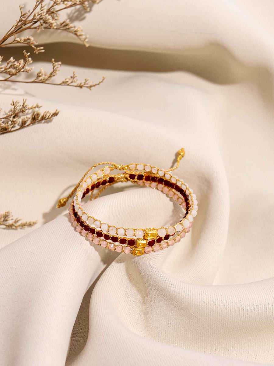 Valentine Stack Bracelets Gold