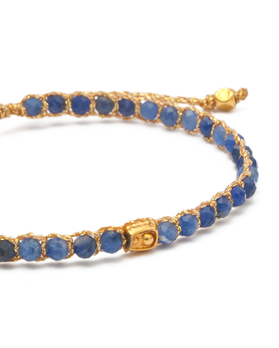 Pulsera Sodalita Azul | Oro