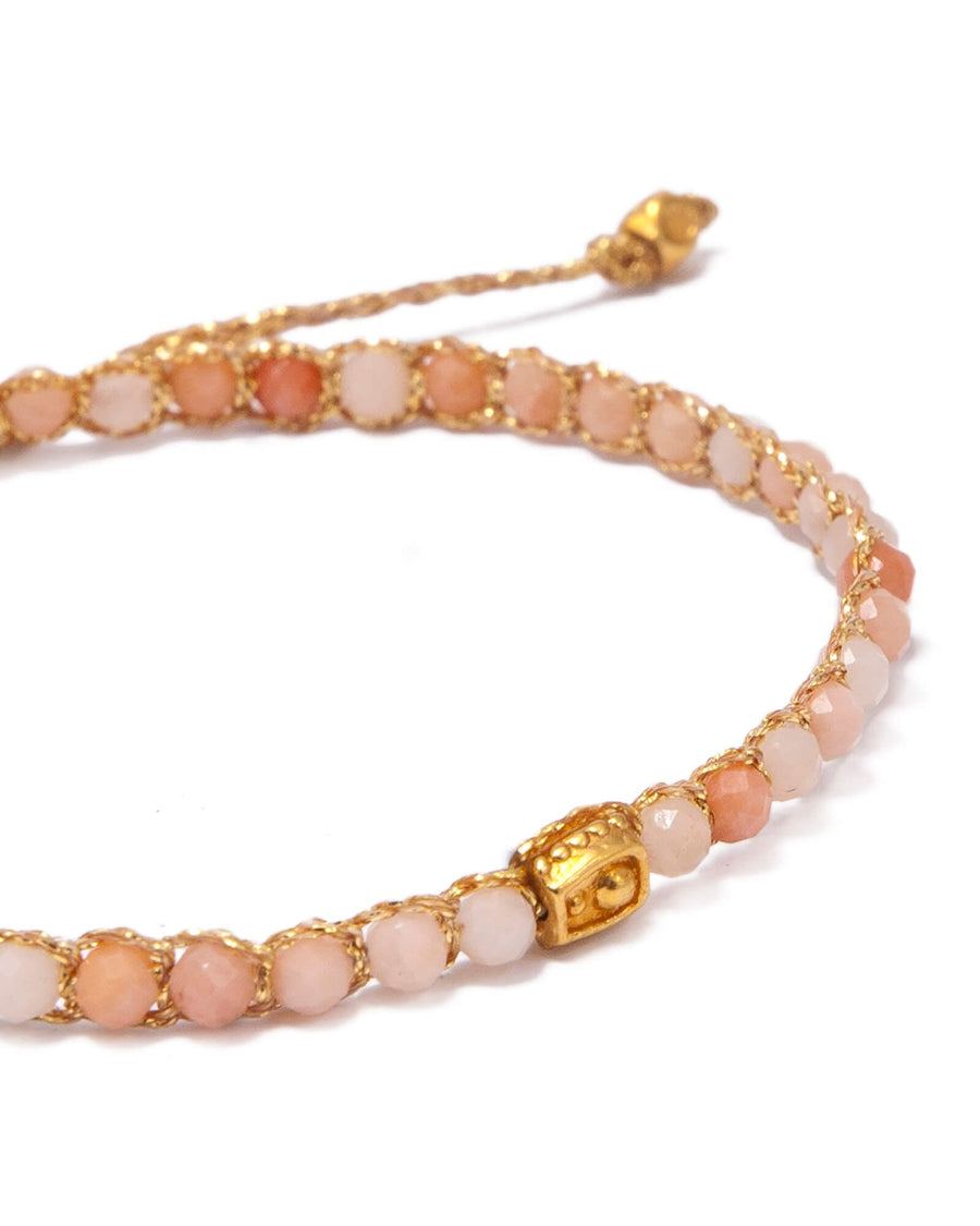 Pulsera Aventurina Rosa | Oro