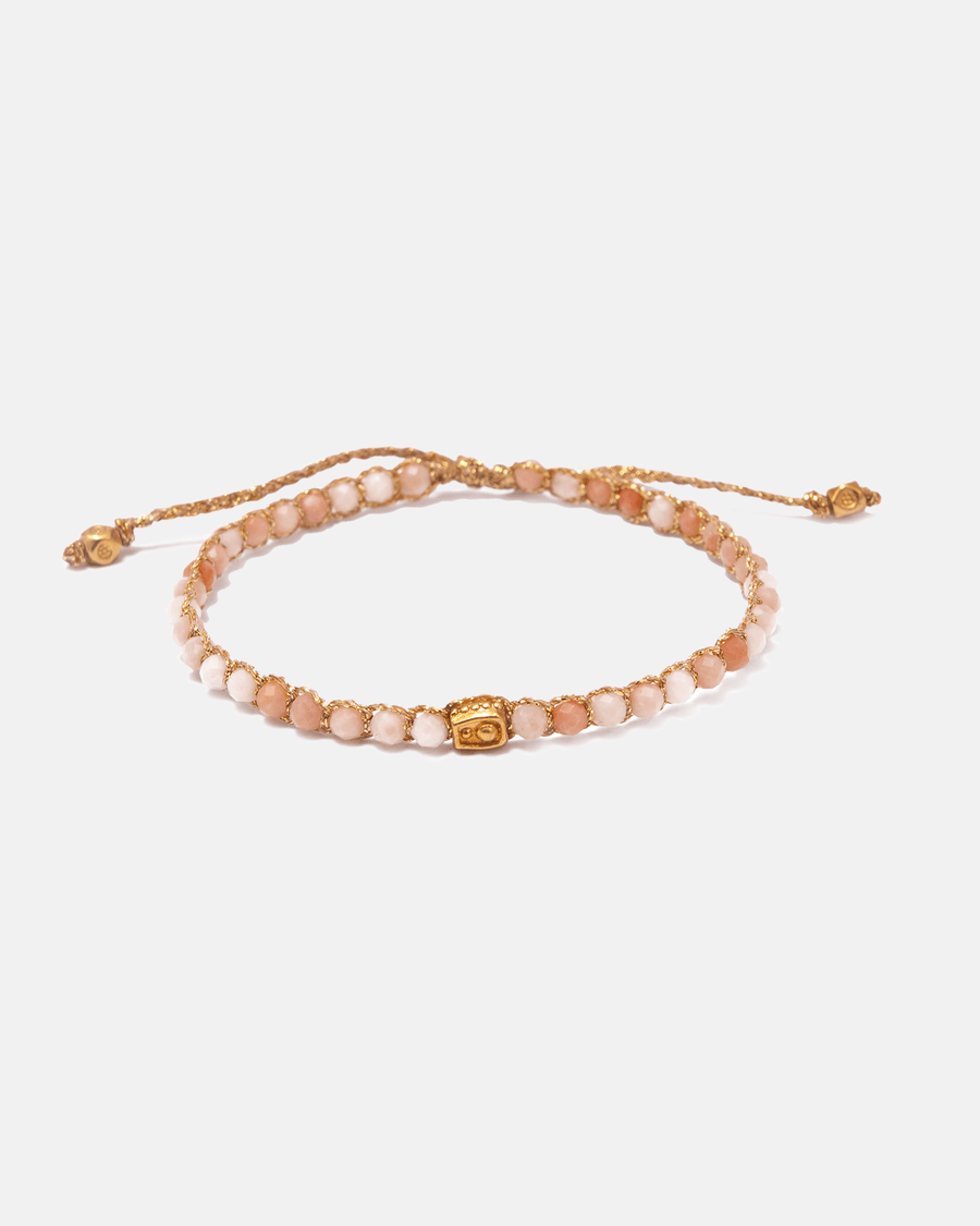 Pulsera Aventurina Rosa | Oro