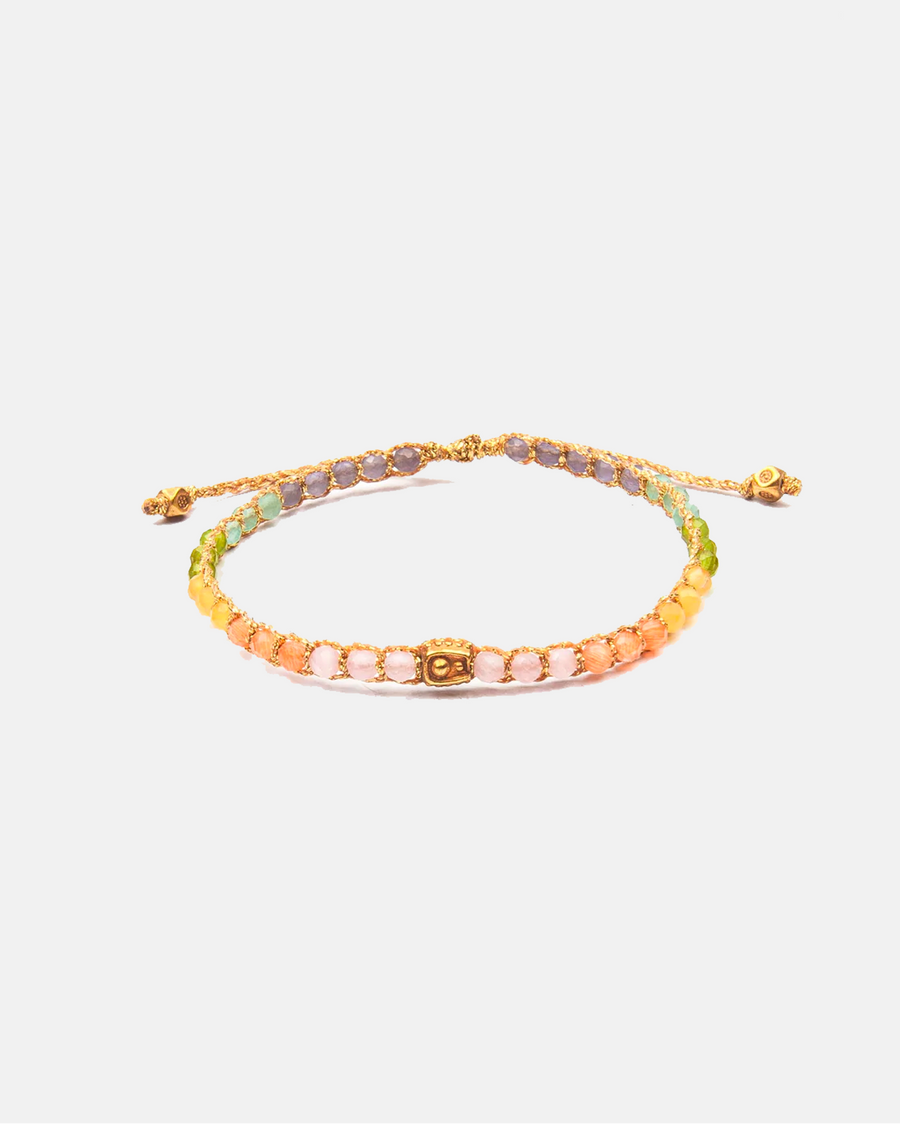 Pulsera Pastel Arcoíris | Oro